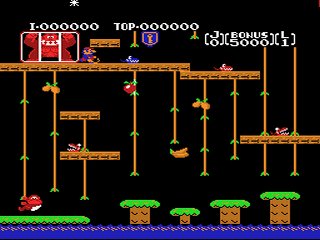 Donkey Kong Jr. (A&S NES Hack) Screenshot 1